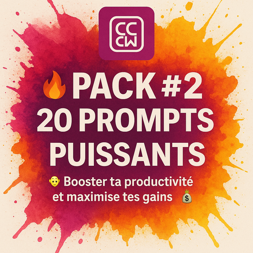 đ€ Pack #2_  20 Prompts AvancĂ©s âš Maximise ta visibilitĂ© et tes revenus en ligne âš