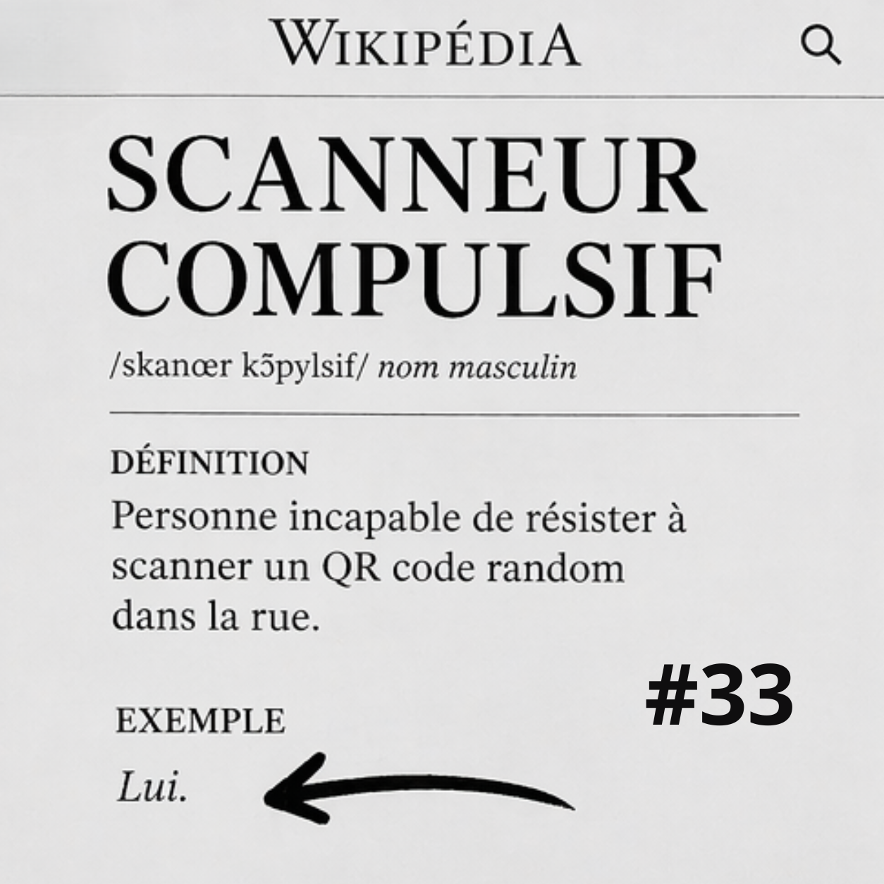 Chandail Funny  QR